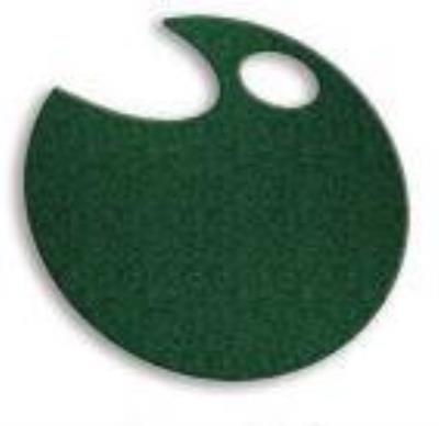 Opakowanie Wstążka filcowa 1cm x 6m ciemna zieleń (13szt)MONA