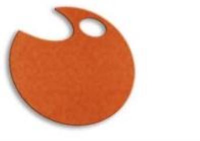 Opakowanie Wstążka filcowa 1cm x 6m pomarańczowa (13szt) MONA