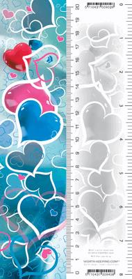 Opakowanie Zakładka 3D Serca