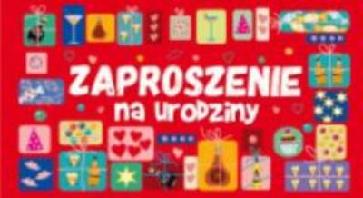 Opakowanie Zaproszenie Urodziny 18 chłopiec