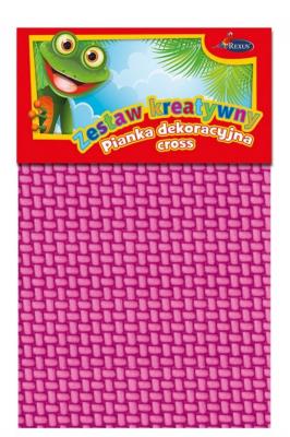 Okładka książki ZESTAW KREATYWNY A4/5 DEKORACYJNA PIANKA CROSS