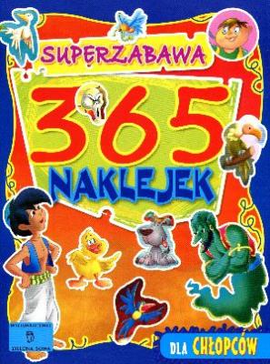 Okładka książki 365 wesołych naklejek dla chłopców