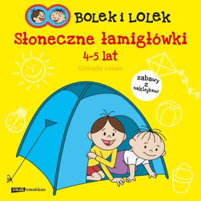 Okładka książki Bolek i Lolek. Słoneczne łamigłówki