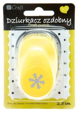 Opakowanie Dziurkacz ozdobny 2,5cm śniezynka