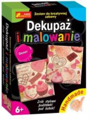 Opakowanie Handmade - Dekupaż i malowanie. Deser