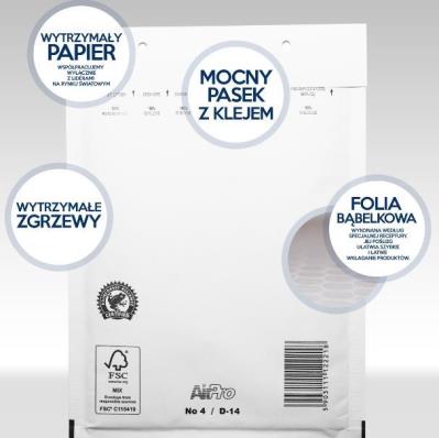 Opakowanie Koperty Airpro 13/C białe (10szt)