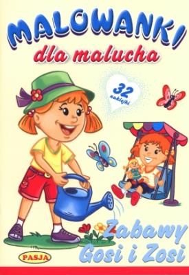 Okładka książki Malowanki dla malucha - Zabawy Gosi i Zosi