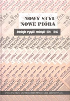 Okładka książki Nowy styl, nowe pióra