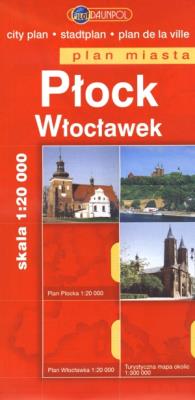 Okładka książki Płock Włocławek Plan miasta 1:20 000