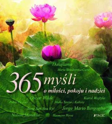 Okładka książki 365 myśli o miłości pokoju i nadziei
