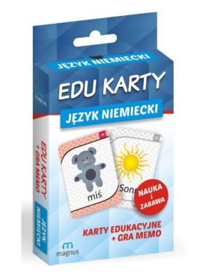 Edu karty. Język niemiecki MAGNUS. Autor: Opracowanie zbiorowe. SmakLiter.pl Okładka książki Edu karty. Język niemiecki MAGNUS