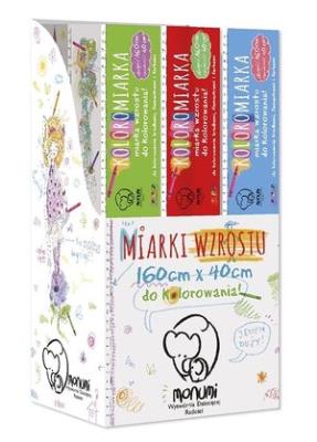 Koloromiarka. Miarka wzrostu do kolorowania Kamieniczka Księżniczek. Wydawca: Monumi. SmakLiter.pl Opakowanie Koloromiarka. Miarka wzrostu do kolorowania Kamieniczka Księżniczek