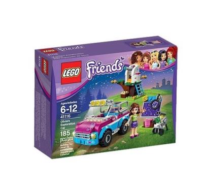 Lego Friends Wóz badawczy Olivii. Autor: Friends. SmakLiter.pl Okładka książki Lego Friends Wóz badawczy Olivii