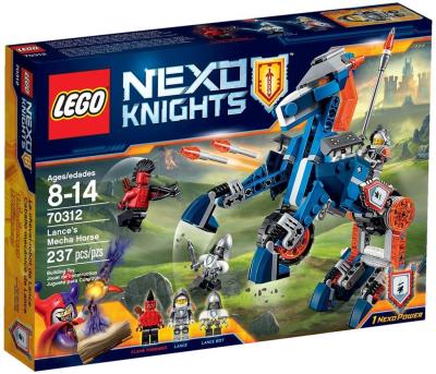 Lego Nexo Knights Mechaniczny koń Lancea. Autor: Nexo Knights. SmakLiter.pl Okładka książki Lego Nexo Knights Mechaniczny koń Lancea