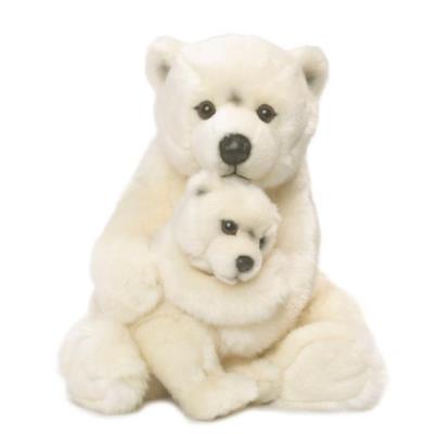 Niedźwiedź polarny z dzieckiem 28 cm WWF. Wydawca: WWF Plush Collection. SmakLiter.pl Opakowanie Niedźwiedź polarny z dzieckiem 28 cm WWF