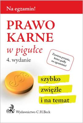Okładka książki Prawo karne w pigułce