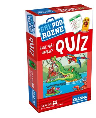 Okładka książki Quiz Gdzie raki zimują