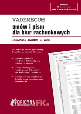 Okładka książki Vademecum umów i pism dla biur rachunkowych 2016