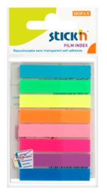 Okładka książki Zakładki indeks.samoprz. mix 8 kol. neon klasyczne