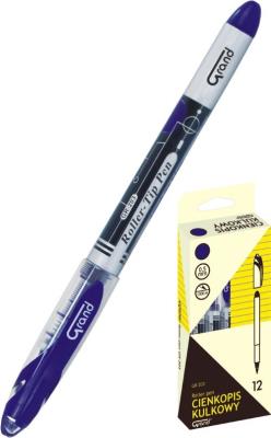 Opakowanie Cienkopis kulkowy Grand GR-203 niebieski 12 sztuk