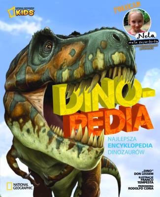 Dinopedia. Najlepsza encyklopedia dinozaurów. Autor: Lessem „Dino” Don. SmakLiter.pl Okładka książki Dinopedia. Najlepsza encyklopedia dinozaurów