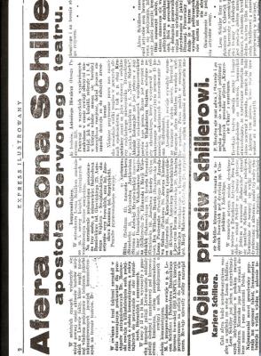 Faktomontaże Leona Schillera. Autor: red. Anna Kuligowska-Korzeniewska. SmakLiter.pl Okładka książki Faktomontaże Leona Schillera