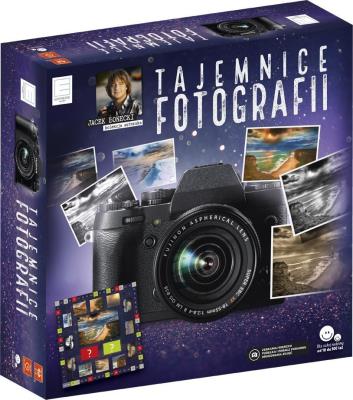 Gra planszowa Tajemnice fotografii. Autor: Jacek Bonecki. SmakLiter.pl Okładka książki Gra planszowa Tajemnice fotografii