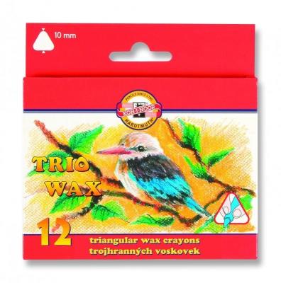 Opakowanie Kredki trio wax jumbo 12 kolorów