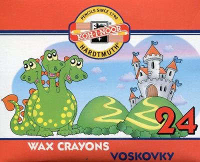 Opakowanie Kredki woskowe 24 kolory