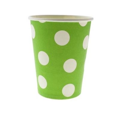 Opakowanie Kubeczki papierowe Groszki pistacjowe 270ml 6 sztuk