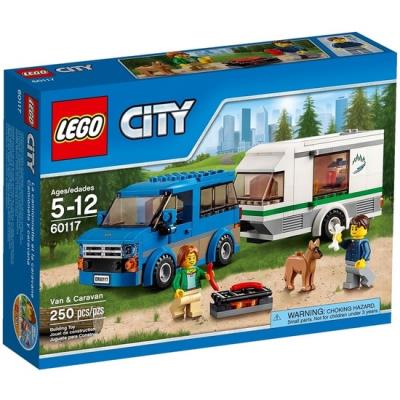 Okładka książki Lego City Van z przyczepą kampingową