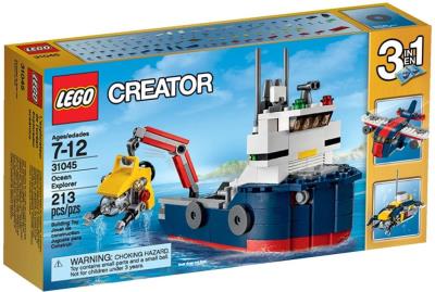 Lego Creator Badacz oceanów. Autor: Creator. SmakLiter.pl Okładka książki Lego Creator Badacz oceanów