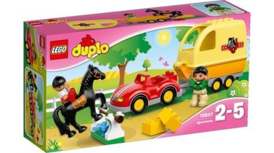 Lego Duplo Przyczepa dla koni. Autor: Duplo. SmakLiter.pl Okładka książki Lego Duplo Przyczepa dla koni