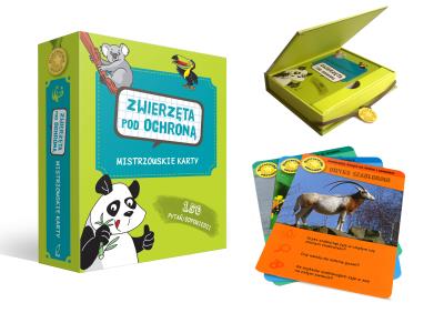 Okładka książki Mistrzowskie karty. Zwierzęta pod ochroną