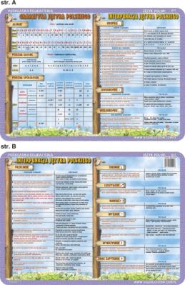 Podkładka edukacyjna Przecinek, średnik, kropka, alfabet. Autor: inne. SmakLiter.pl Okładka książki Podkładka edukacyjna Przecinek, średnik, kropka, alfabet