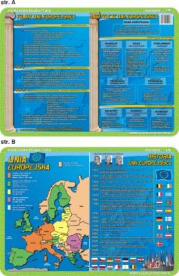 Podkładka edukacyjna Unia Europejska ? mapa, historia, filar. Autor: inne. SmakLiter.pl Okładka książki Podkładka edukacyjna Unia Europejska ? mapa, historia, filar