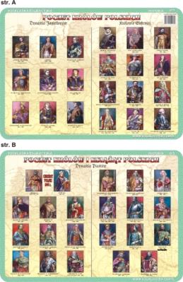 Podkładka edukacyjna  Dynastia Piastów, Jagiellonów, Królowi. Autor: inne. SmakLiter.pl Okładka książki Podkładka edukacyjna  Dynastia Piastów, Jagiellonów, Królowi