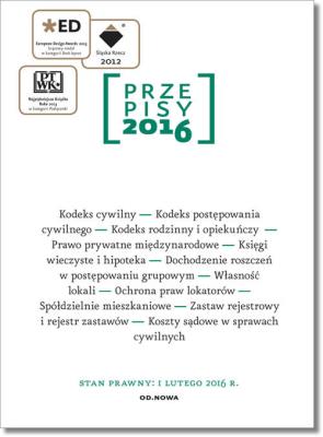 Przepisy 2016. Zbiór cywilny. Autor: Opracowanie zbiorowe. SmakLiter.pl Okładka książki Przepisy 2016. Zbiór cywilny