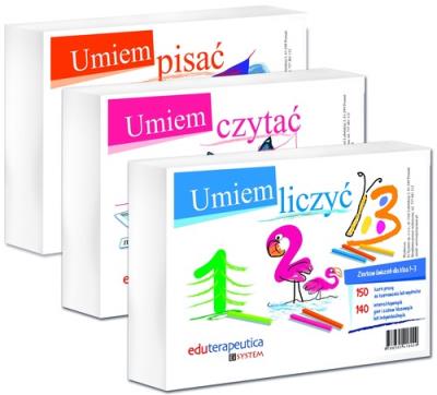 Umiem czytać, pisać, liczyć Zestaw. Autor:   Praca zbiorowa. SmakLiter.pl Okładka książki Umiem czytać, pisać, liczyć Zestaw