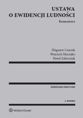 Okładka książki Ustawa o ewidencji ludności Komentarz