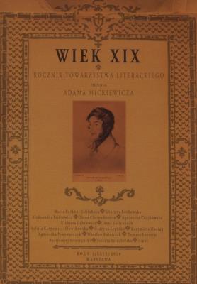 Opakowanie Wiek XIX Rocznik Towarzystwa Literackiego im. Adama Mickiewicza Rok VII