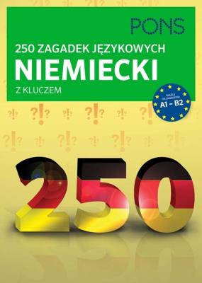 Okładka książki 250 zagadek językowych niemiecki z kluczem