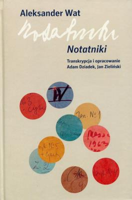 Aleksander Wat Notatniki. Autor: red. Adam Dziadek, Jan Zieliński. SmakLiter.pl Okładka książki Aleksander Wat Notatniki