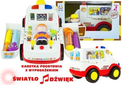 Opakowanie Auto na Baterie Ambulans + Pacjent Karetka Lekarz