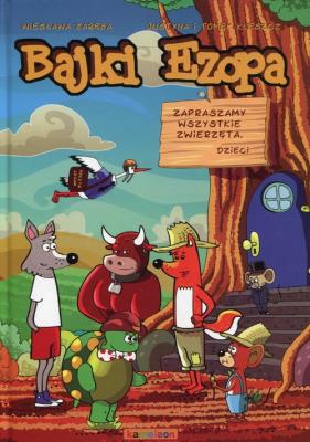 Bajki Ezopa Komiks. Autor: Zaręba Wiesława. SmakLiter.pl Okładka książki Bajki Ezopa Komiks