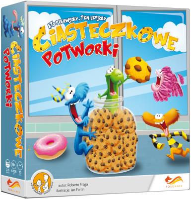 Ciasteczkowe potworki. Autor: Fraga Roberto. SmakLiter.pl Okładka książki Ciasteczkowe potworki