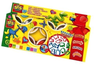 Opakowanie Ciastolina - Zestaw 8 kolorów + 12 foremek