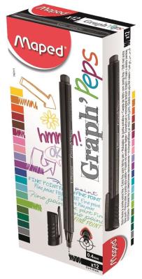 Opakowanie Cienkopis czarny 12 sztuk