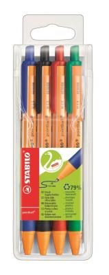 Opakowanie Długopis Stabilo pointball. etui 4 sztuki