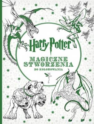 Harry Potter.Magiczne stworzenia do kolorowania. Autor: Opracowanie zbiorowe. SmakLiter.pl Okładka książki Harry Potter.Magiczne stworzenia do kolorowania